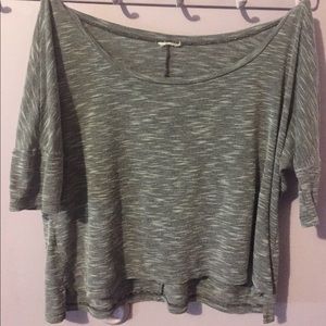 Black and White Striped Crop Top